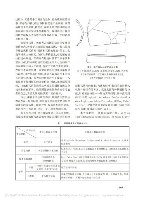數字化考古繪圖新探索 利用計算機軟件高效繪制北魏平城板瓦線圖的方法論與實踐